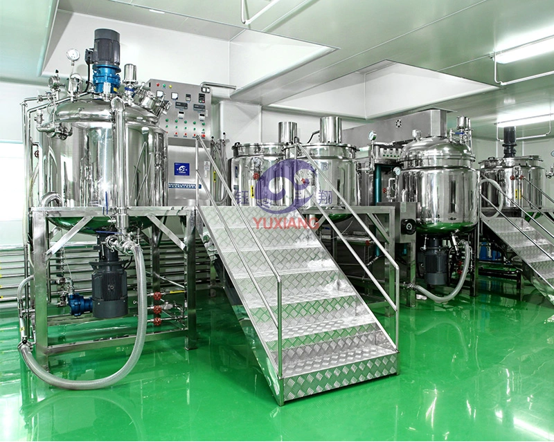 China Lotion High Speed Emulsifying Vacuum Mixer Ointment Mixer Machine