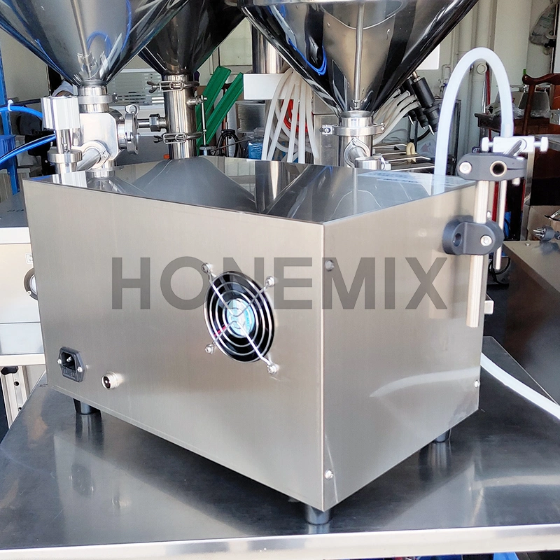 Hone Semi Automatic Liquid Bottle Filling Capping and Labeling Machine
