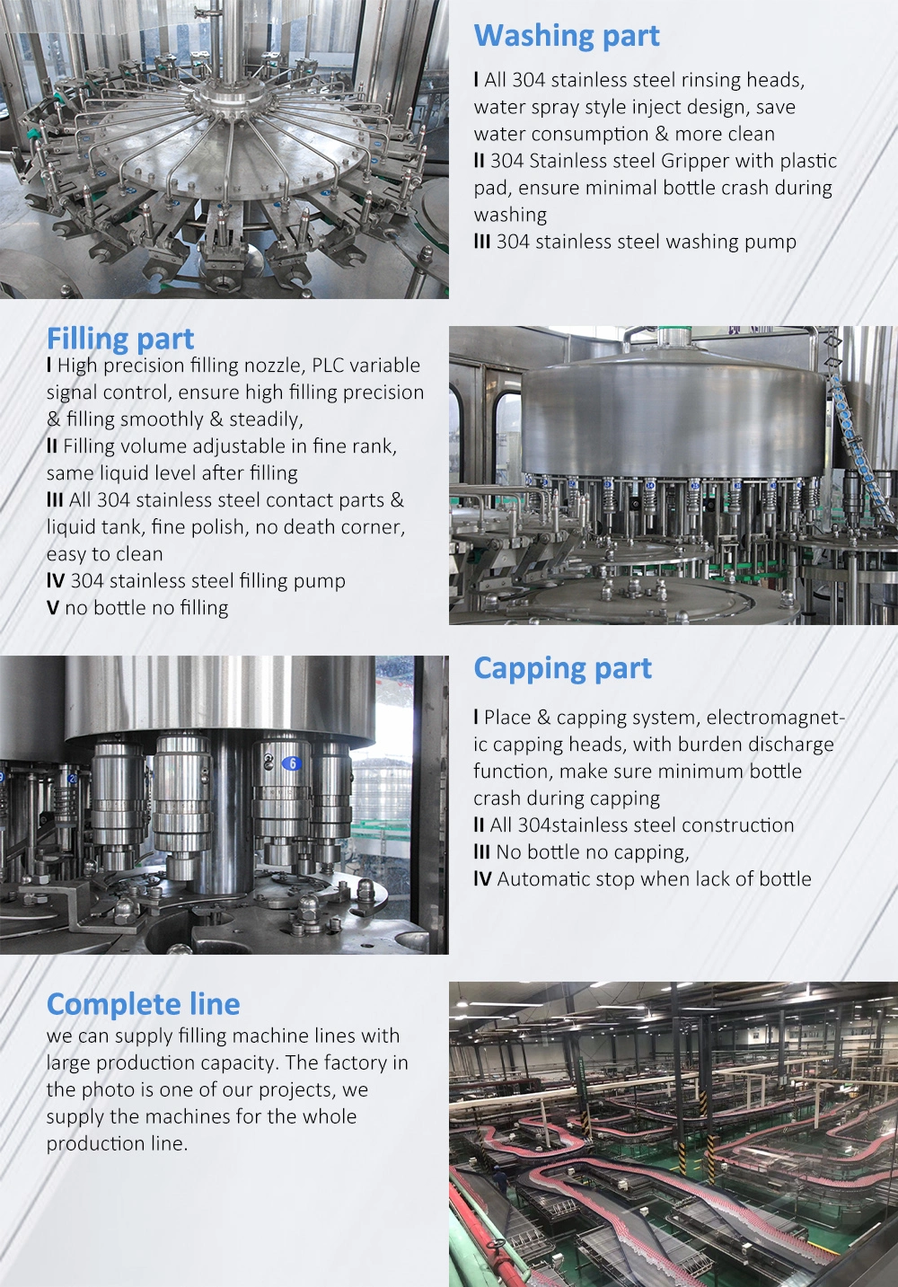 Full Automatic 1000 ~ 3000 Liter Per Hour Drinking Water Bottling Plant / Filling Machine Production Line