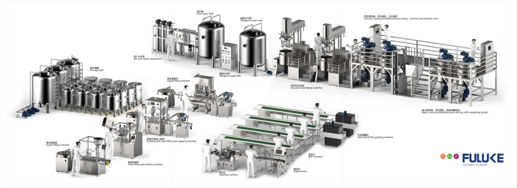 Fme Seriles Vacuum Emulsifying Homogenizer Mixer Machine for Emulcifing Cream Making Machine